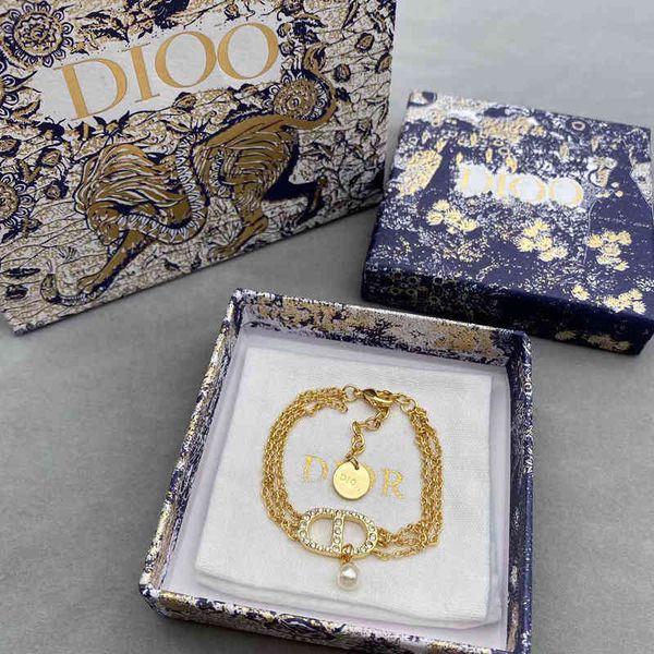 

2022 factory wholesale new home new dijia diamond inlaid thick chain multi-layer women's bracelet, Black