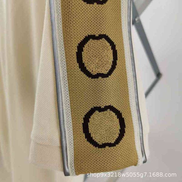 

women's t-shirt classic reflective ribbon polo shirt business casual versatile short sleeve t-shirt for men and women, White