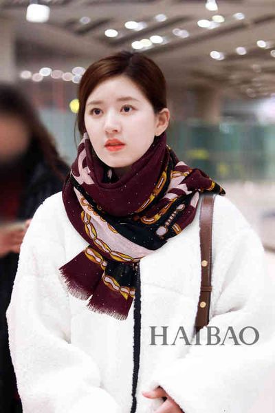 

scarves [color sequins]xiaoxiangfeng cashmere scarf autumn and winter extended net red c family, Blue;gray