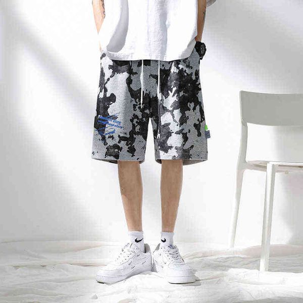 

youth shorts summer thin pants men's casual sports loose, White;black