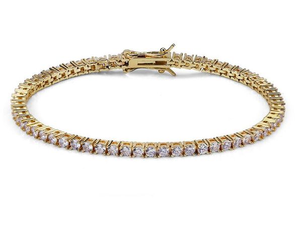 

18k gold plated diamond link chain plum petals round gold bracelet, Black