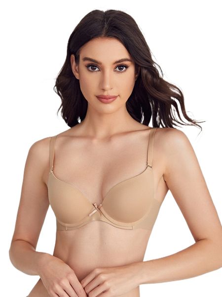 

solid underwire bra t27l#, Black;red