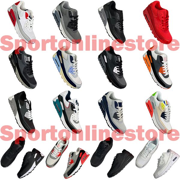

designer 90 casual running shoes for mens women jogging walking classic fashion high outdoor sports sneakers trainers 36-45 wholesale new 20, Black