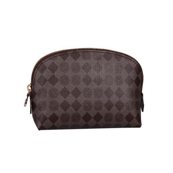 

hight quality canvas oxidizing leather cosmetic pouch famous brand designer zippy toiletry bag makeup case m47515 m286y