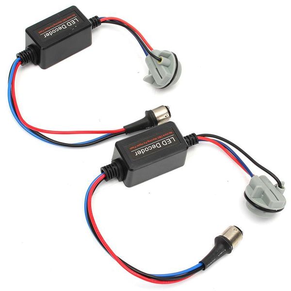 2X BAY15D 1157 S25 Canbus Error Free Brake Rear Stop Light Lampadina LED Decoder Warning Decoder Presa resistenza di carico