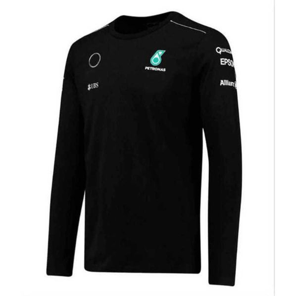 

petronas luxury mens t shirts brand sweatshirts mercedes amg f1 formula one racing women casual long sleeve t-shirts benz lewis hamilton tea, White;black