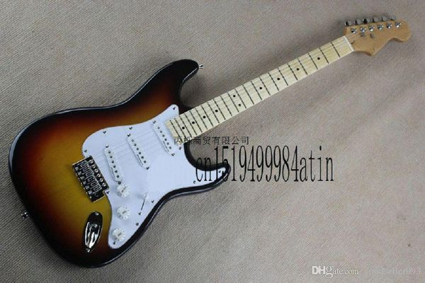 

factory new custom body 6 string sunburst electric guitar in stock 30