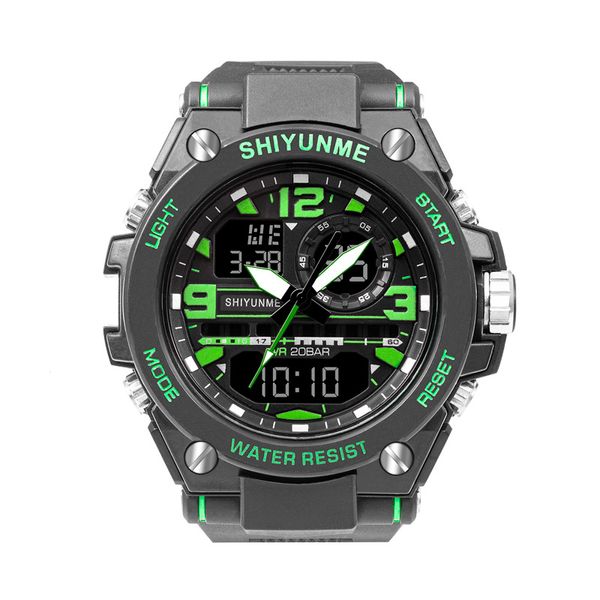 

cwp waterproof watches male sport clock smael brand red color led electronics chronograph auto date wristwatch outdoor sports gift d7, Slivery;brown