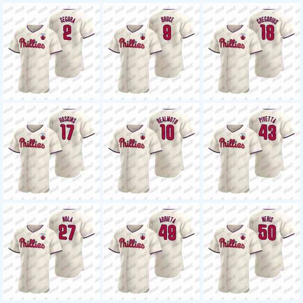 

2020 j.t. realmuto negro leagues jay bruce rhys hoskins aaron nola david robertson zack wheeler nick pivetta 49arrieta jerseys, Black