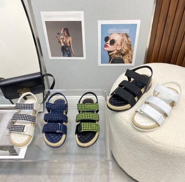 

espadrilles women summer slippers designer sandals platform womens calfskin slippers beach sandals resort mesh patent leather shoes, Black