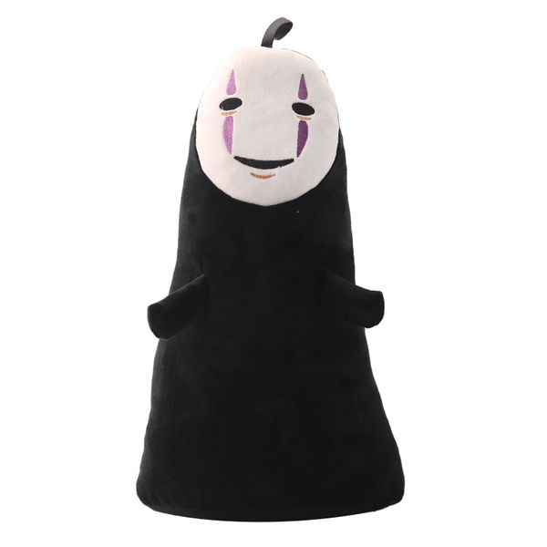 40cm 60cm Divertente La città incantata Uomo senza volto No Face Giocattoli di peluche No Face Ghost Kaonashi Cuscino farcito Regalo creativo per ragazze Bambini LA340