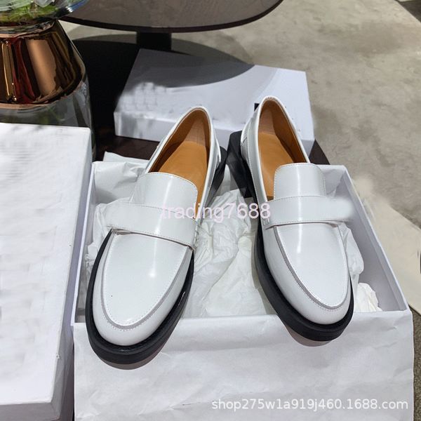 

sandals small leather shoes women's spring and autumn comfortable soft sole single flat fashion lefu, Black