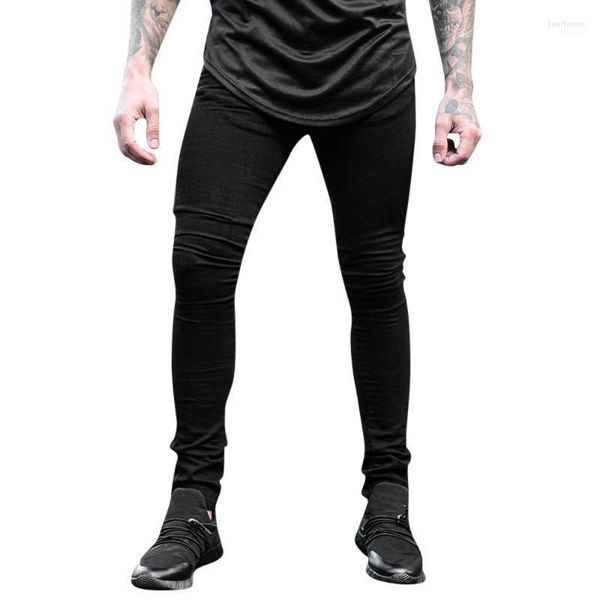 

men's jeans fashion denim men skinny masculino elastic pencil trousers black for pants slim fit calca masculina 20, Blue