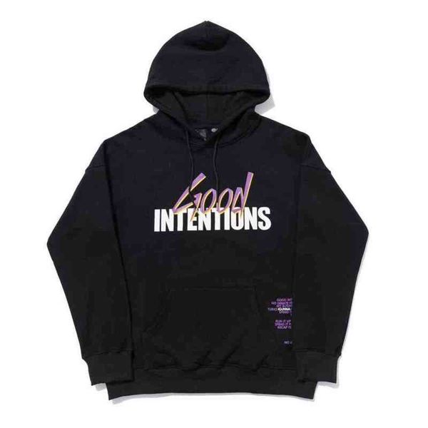 

vlones sweater hooded big v coat wang yibo's same men's and women's hoodiefujiwara haogao street, Black