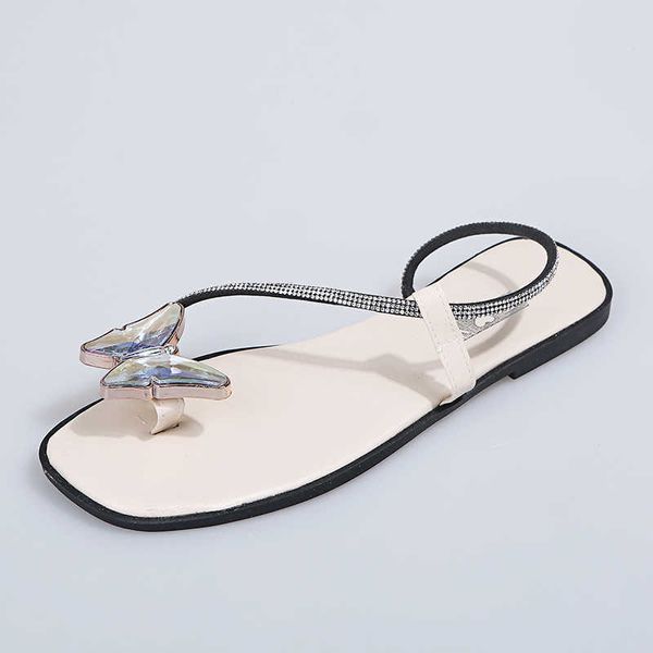 

designer women summer sandals shoes ladies flats loafers strappy gladiator low flat heel flip flops beach sandals female zapatos mujer, Black