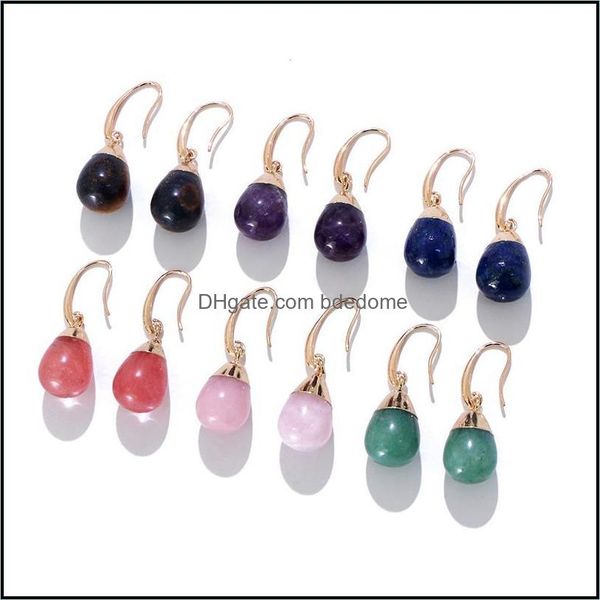 

dangle chandelier earrings jewelry komi handmade natural stone agate turquoises amethyst green aventurine drop s dh3ok, Silver