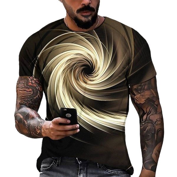

men's tee t shirt 3d print graphic round neck casual daily 3d print short sleeve fashion designer cool comfortable orange v1jc#, White;black