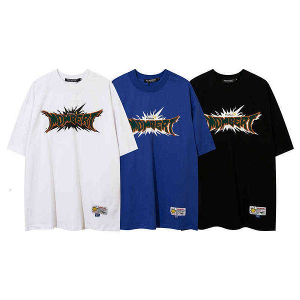 

and spring summer men's women's heavy industry pasted cloth embroidered letters large short sleeved t-shirt, White;black
