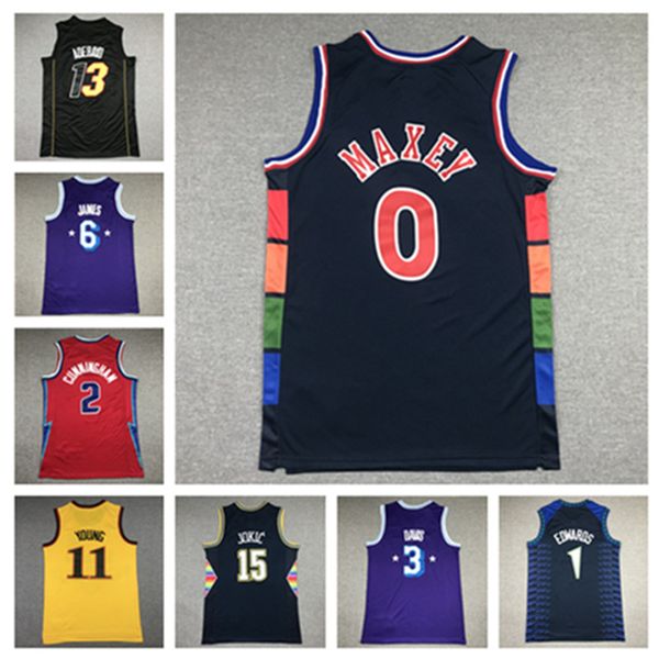 

21-22 new fans antetokounmpo embiid #6 lamelo ball lillard dirk nowitzki booker wade towns tatum city basketball jerseys #6 #30 outdoors, Black