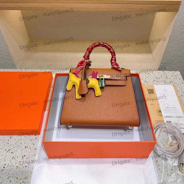

5a designer handbag epsom women brand bags lady real tote bag leather handbags with strap shoulder messenger lady luxury portable kellies 25