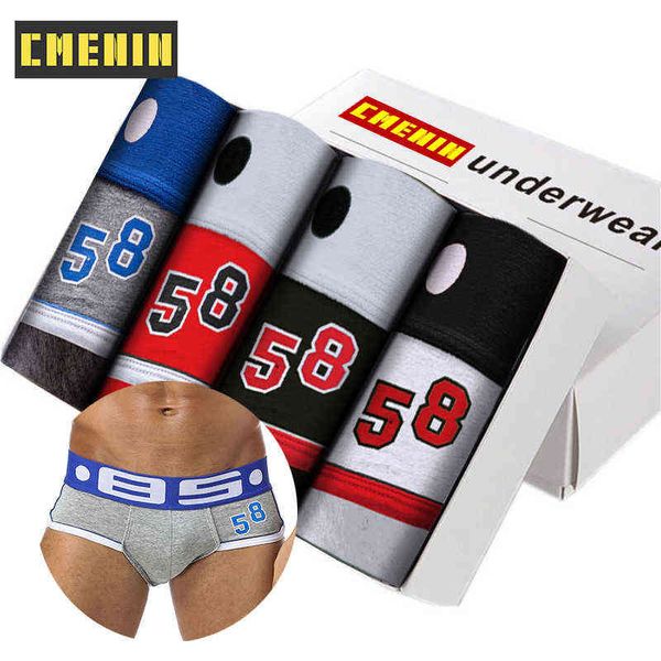 4pcs/lot seksi erkekler iç çamaşırı özetleri cueca maskulina slip iç çamaşırı erkekler nefes alabilen slaytlar bikini külot iç çamaşırı t220816