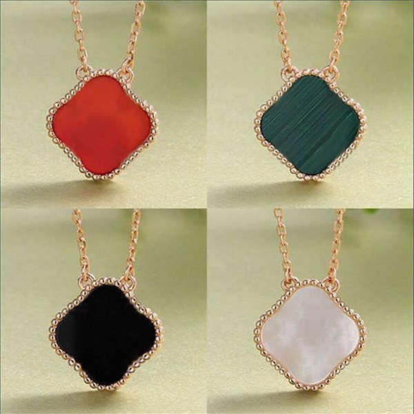 

pendant necklaces fashion elegant clover necklaces gift for woman cleef jewelry party wedding couple van luxury262g, Silver