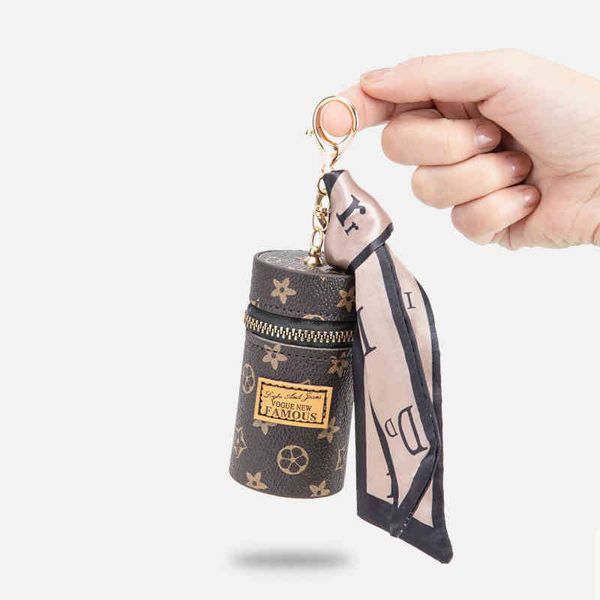 

fragrance old portable small lipstick bag fashion keychain factory outlet, Silver