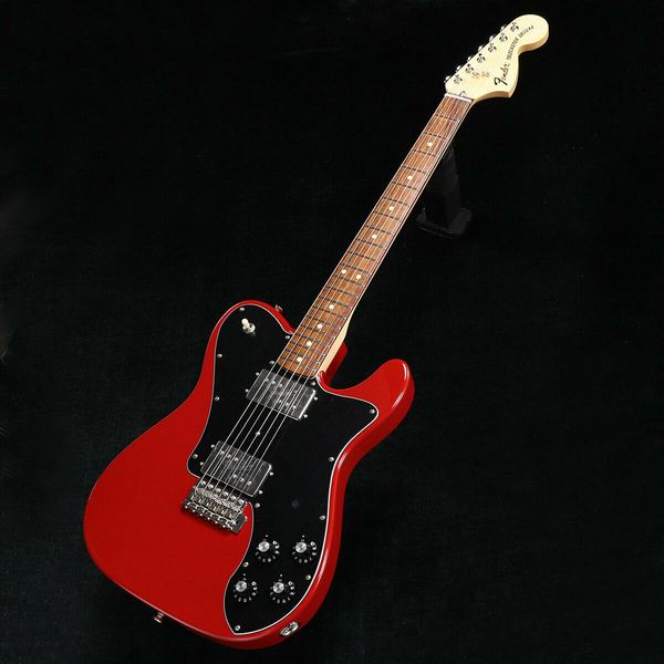 

70s tele deluxe tremolo rosewood dakota red electric guitar