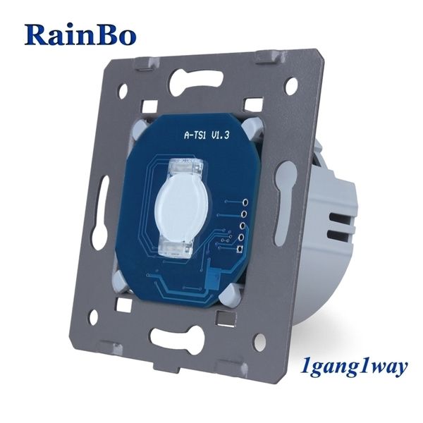 RainBo TouchSwitch DIYModulo componentiProduttore WallSwitch EUStandard TouchScreen WallLightSwitch 1gang1way 250V 5AA911 Y200407