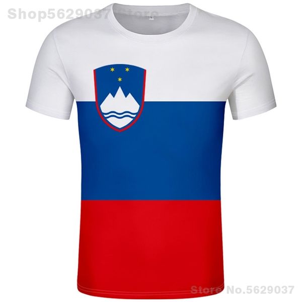 

slovenia t shirt diy custom name number slovenija svn t-shirt nation flag si slovene slovenian country print po clothing 220702, White;black