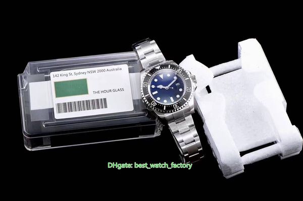 Часы Super Factory Super Version 43 мм Sea-Dweller116660 126660 D-Blue Сталь 904L Водонепроницаемая CAL.3235 Механизм Механические автоматические мужские часы Мужские наручные часы