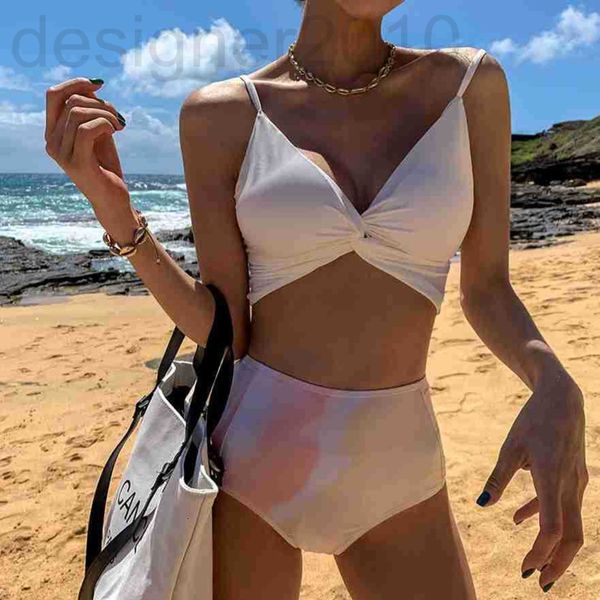 

casual dresses designer 2021 korean color rendering bikini slim fit small chest gathered high waist covered belly split swimsuit woman mkwz, Black;gray