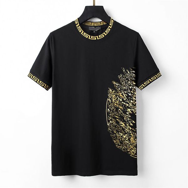 

summer men's and women's designer t-shirt loose slim-fit fashion brand jacket casual shirt letter printing high-end clot306n, White;black