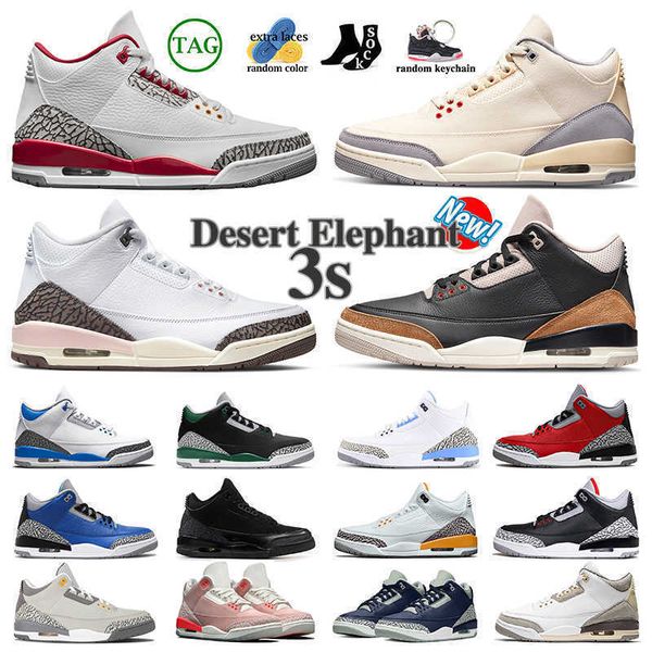 

3 3s neapolitan women men basketball shoes cardinal 2022 muslin racer blue pine green white cement black dark iris desert elephant unc