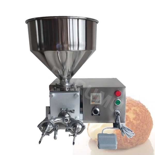 Pasta Krem Reçel Çikolata Dolgu Makinesi Cup Kek Enjekte Doldurma Makinesi Hamuryası Doldurma Çikolata Enjektör Dolgu