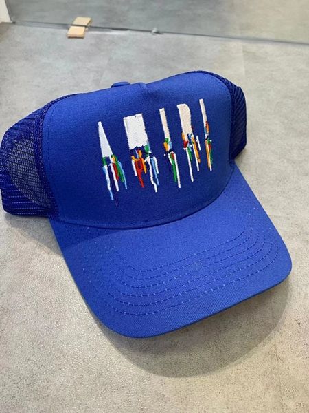 

latest colors 2022 ball caps luxury designers hat fashion trucker cap embroidery letters 22ss31, Blue;gray