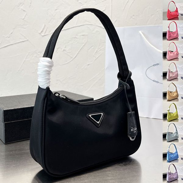 

nylon hobo shoulder bag designers bags purses handbags wrist bags women handbag metal zipper hardware letters wallet with box