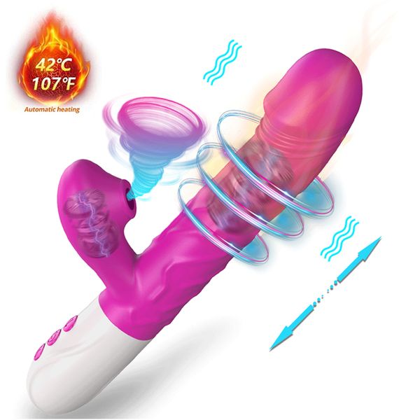 Предметы красоты симуляция вибрации фаллоимитатора женская сексуальные игрушки клитор стимулятор стимулятор нагрева дилдео для взрослых G Spot Sucking Machine
