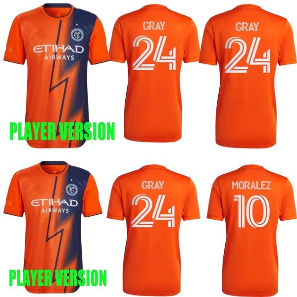 

2022 2023 newyork city soccer jersey player version moralez heber castellanos new york fc football shirts gray rodriguez talles magno keaton, Black;yellow