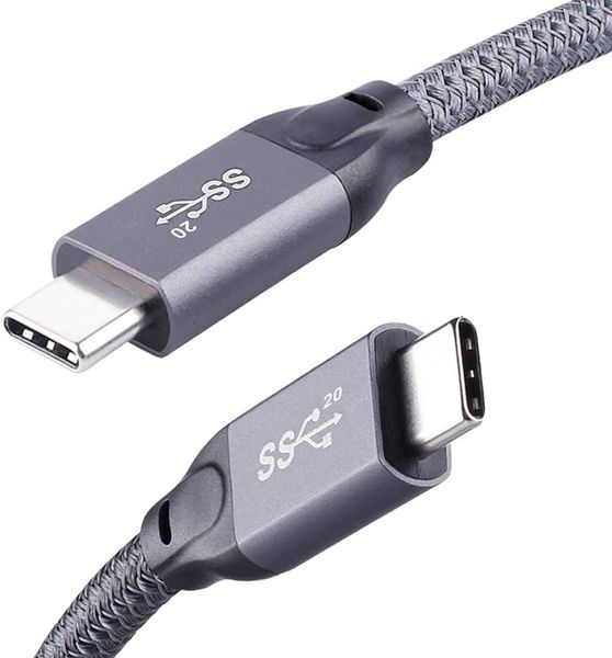 USB-C-3.2-Gen-2-Kabel, 1,5 m, 4K-Videomonitorkabel, 20 Gbit/s Datenübertragung und 100 W PD-Schnellladekabel, kompatibel mit Thunderbolt 3