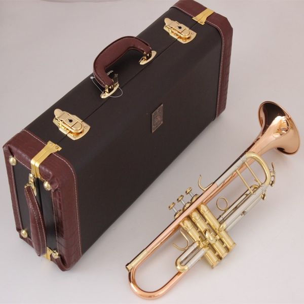 Stradivarius trompete LT180S-72 Autêntico duplo fósforo Copper B trompete profissional Top de instrumentos musicais Brass