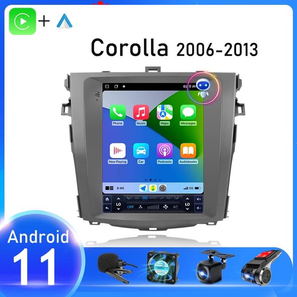 

9" android car video player for 2007-2010 toyota old corolla with wifi bluetooth music usb aux support dab swc dvr