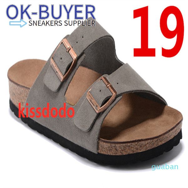 

2023 birks arizona gizeh sell summer men women flats sandals cork slippers casual shoes print mixed colors size us3-15, Black