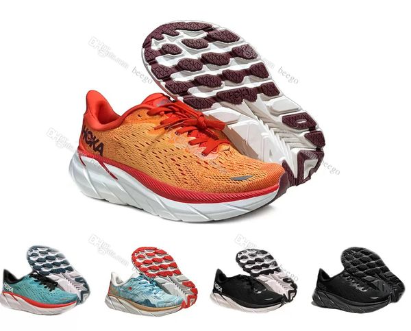 

hoka one one clifton 8 women men running shoe local boots online store training sneakers dropshipping accepted lifestyle shock absorption hi