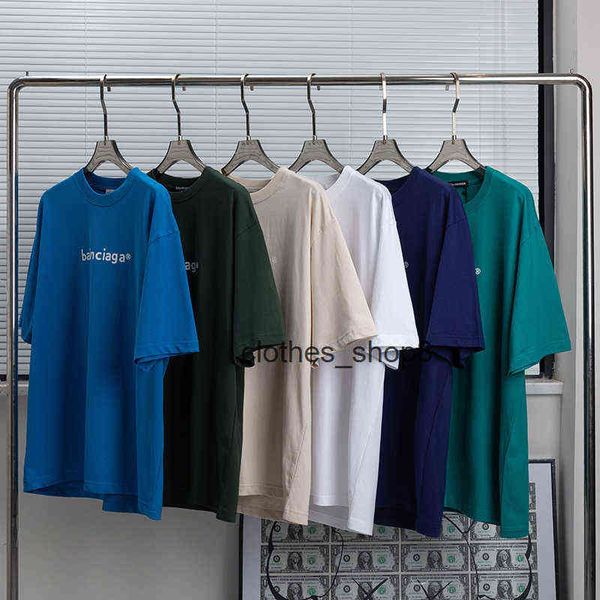 

european and american balencaigass fashion t shirts men's sweaters hoodies correct 2022ss spring summer new trend paris chest, White;black