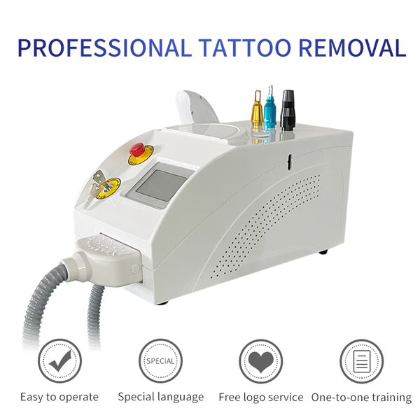 

portbale nd yag laser 1320nm/1064nm/532nm eyebrow tattoo removal laser beauty machine for salon use, Black