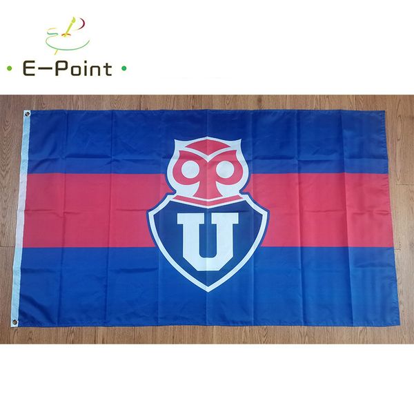Cile Club Universidad de Chile Bandiera Blu Rosso Colore 3ft * 5ft (150cm * 90cm) bandiere giardino domestico Festive