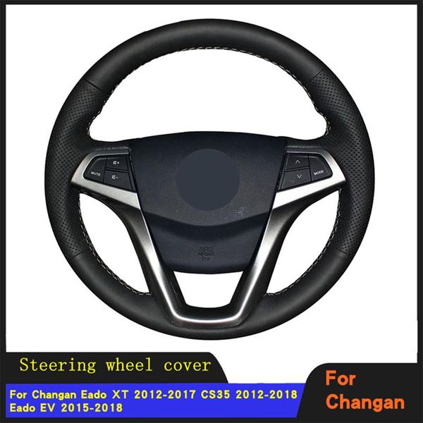 Volante Coperture Copertura Auto Treccia Indossabile In Vera Pelle Per Changan Eado XT 2012-2022 CS35 EV 2022-2022Steering