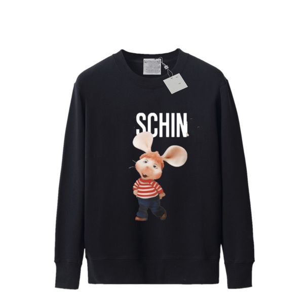 

autumn men's sweater sweatshirt bear hooded island sweater european and american fashion badge long sleeve hip-hop s7, Black