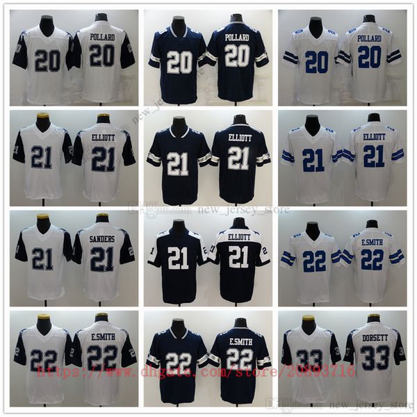

movie college football wear jerseys stitched 20 tonypollard 21 deionsanders 21 ezekielelliott 22 emmittsmith 33 tonydorsett breathable sport, Black